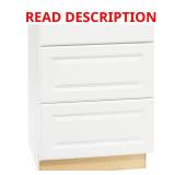 Hampton 24x24x34.5 Satin White Cabinet