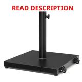 40-lb Outdoor Umbrella Base w/ Wheels Black