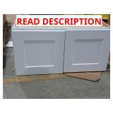 30" x 12" x 15" White Cabinet