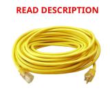Southwire 50 ft Yellow Extension Cord 12/3