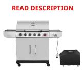 6-Burner Propane Gas Grill with Sear