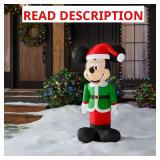 3.5 ft LED Mickey Santa Airblown Inflatable