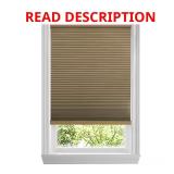 Mocha Cordless Blackout Shades, 23" W x 72" L