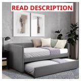 Andes Dark Gray Twin Daybed with Trundle