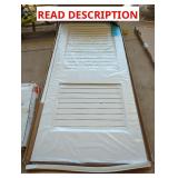 80" x 36" x 1-3/8" White Louver Door
