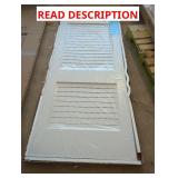 80" x 36" x 1-3/8" White Louver Door