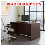 Sauder Affirm 60x30 Desk in Noble Elm/Brown