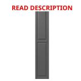 15 in. x 75 in. Raised Panel Shutters, Gray