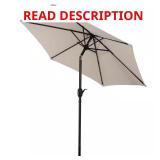 7.5 ft Aluminum Market Tilt Umbrella Beige