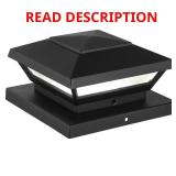 Low Voltage 50-Lumen Black LED Post Light