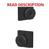 Schlage Bowery Matte Black Entry Door Knob