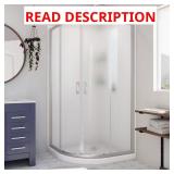 Prime 36 x 76-3/4 Shower Kit Brushed Ni