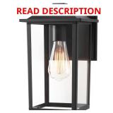 1-Light 12" Black Outdoor Wall Lantern