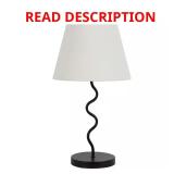 18 in. Metal Table Lamp Black