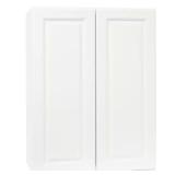 Hampton Satin White Wall Cabinet (27x36x12)