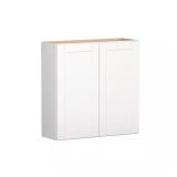 Hampton Bay Shaker 36"W Wall Cabinet White