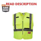 Yellow Class 2 Hi-Vis Vest with 10 Pockets