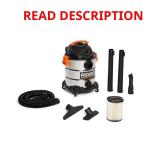 10 Gal 6.0-HP Wet/Dry Vacuum