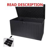 260 Gal Black Deck Box with Lock