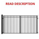 Madrid Style 12x6 Black Steel Gate