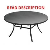 Vicllax Round Black Patio Table