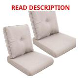 ArcoBay 22x25x4 Deep Seating Cushions Beige