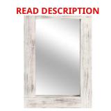 MAYEERTY 2-Piece Weathered Wood Framed Mirror