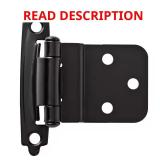 Face Frame 3/8" Inset Hinge (Matte Black)