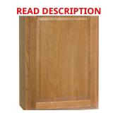 Hampton 21x12x30 in Wall Cabinet, Oak