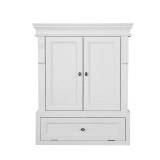 Naples 26.5"W Wall Cabinet, White (32.8"H)