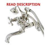 Kingston Wall Clawfoot Tub Filler Nickel