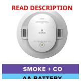 (3) Kidde AA Smoke & CO Detector, Wire-Free