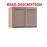 Wall Cabinet, Unfinished, Recessed Panel