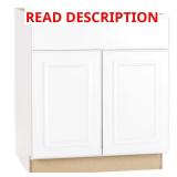 Hampton Bay 30x24x34.5 in Satin White Cabinet