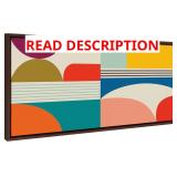 Kate and Laurel Sylvie Framed Canvas 18x40