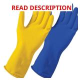 Reusable Latex Kitchen and Bath Gloves (2-Pair)