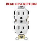 (35) 15 Amp Commercial Grade Duplex Outlet, White