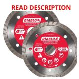 4-1/2 in. Turbo Rim Masonry Blade (2-Pack)