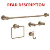 Nicoli 4-Piece Bath Hardware Kit, Bronze
