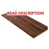 Kaboon Table Top 59.1x20 in, 1" Thick, Walnut