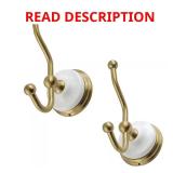 Victorian Robe Hook in Brushed Brass