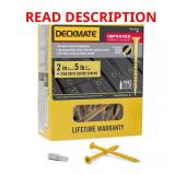 BOX LOT/9 x 2 in. Tan Torx Wood Deck Screw