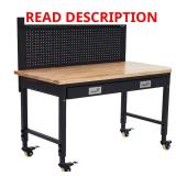 Workbench with Drawer, Outlet, Pegboard