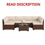 One box Brown Wicker Patio Conversation