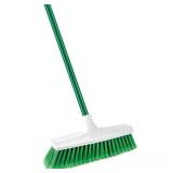 13 in. Smooth Push Broom with Steel Handle