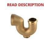 NY Code 1-1/2 in. Brass Sink P-Trap