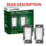 Diva LED+ Dimmer Switch, 150W, 2-Pack White