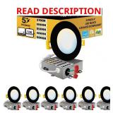 4 in. Black Trim IC LED Recessed Kit
