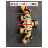 Copper PEX-B Barb Stub-Out 90  Elbow with Flange