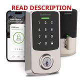 Aura Reach Satin Nickel Smart Lock Deadbolt